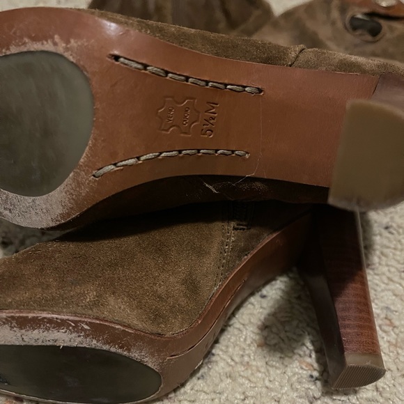 Michael Kors brown suede harness slouch boots - Picture 5 of 6